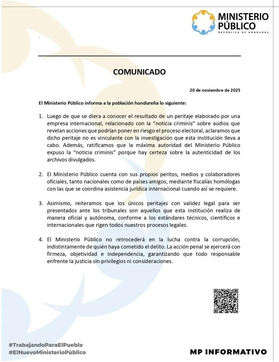 Peritaje de audios ordenado por Libre no es vinculante