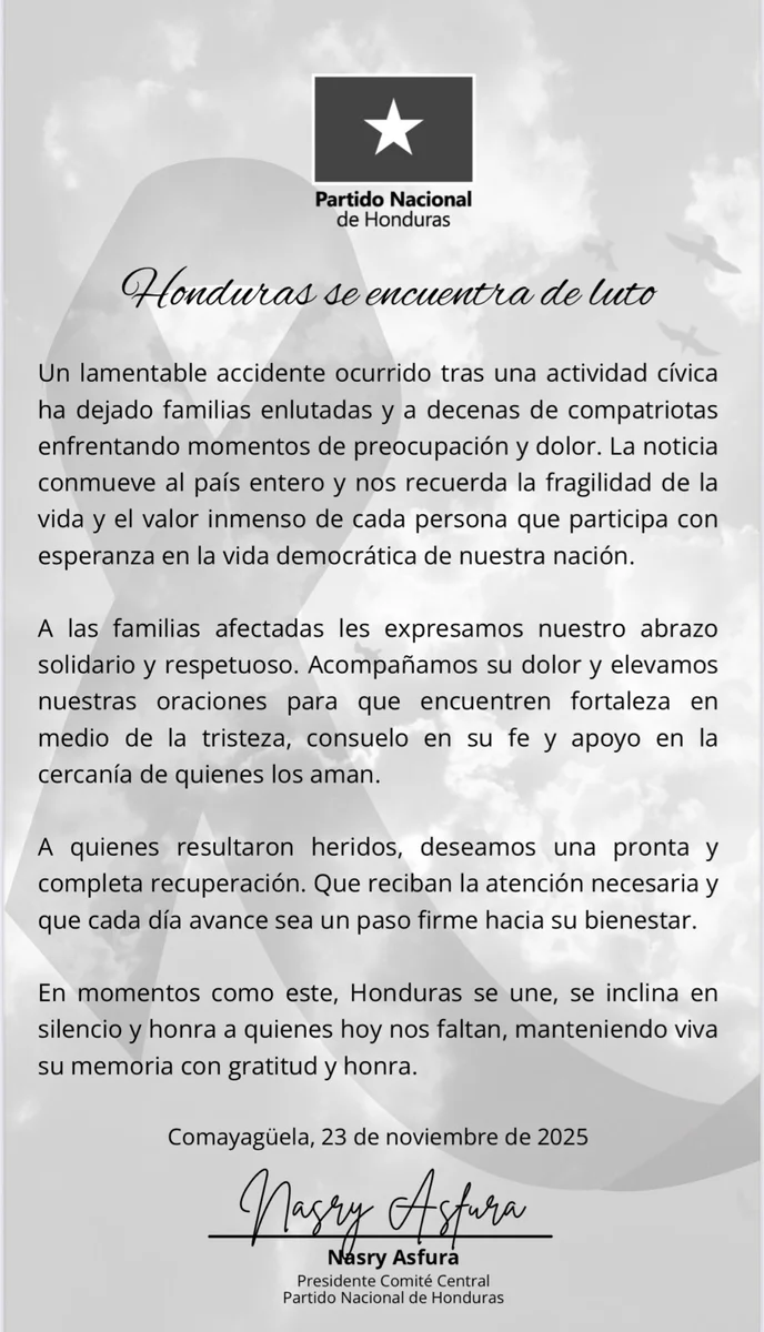 PL y PN se solidarizan con víctimas Santa Bárbara