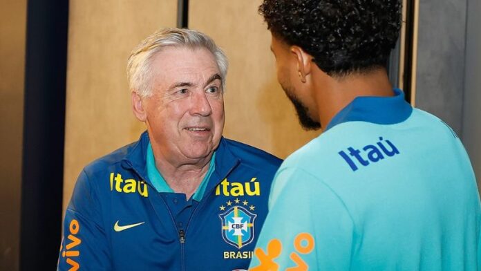 El seleccionador brasileño, Carlo Ancelotti, no descarta llevar a Neymar al Mundial.