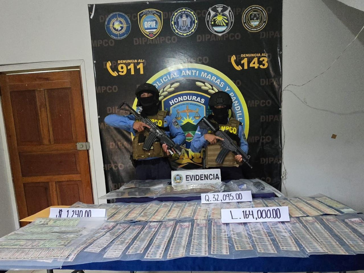 Decomisan 300 000 lempiras Copán