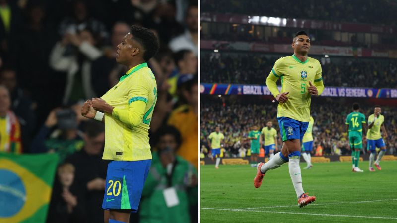 El joven Estevao y Casemiro fueron los anotadores de los goles de Brasil contra Senegal.