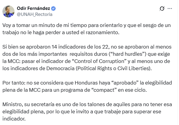 Fernández cerró el debate con un recado a la ENEE.