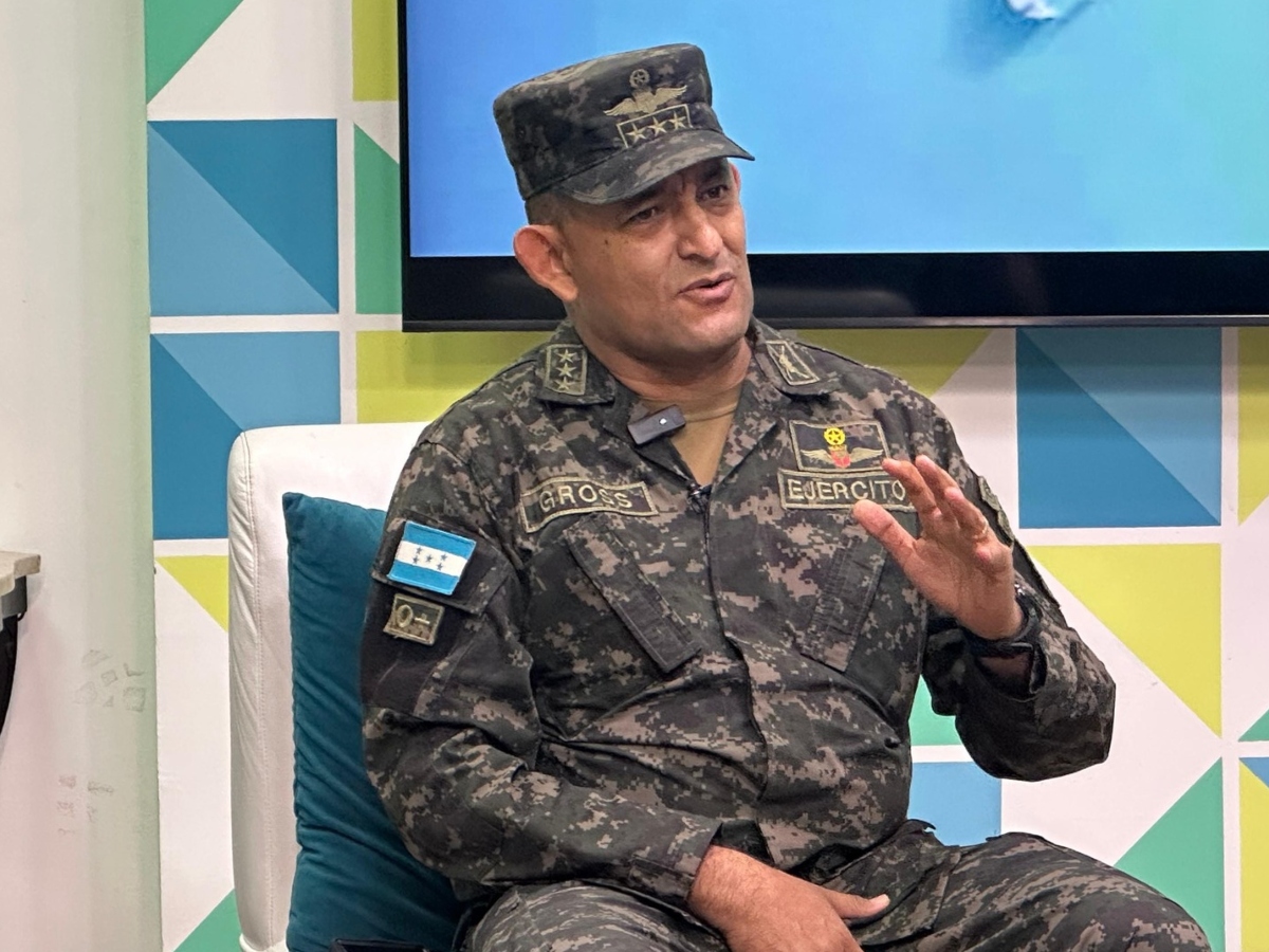 Fuerzas Armadas con el CNE, el coronel de Caballería Otoniel Gross,