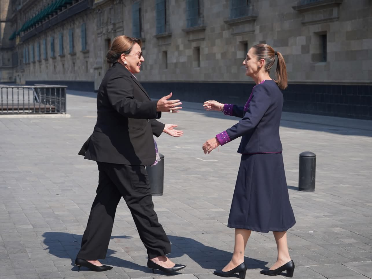 Claudia Sheinbaum recibe a Xiomara Castro