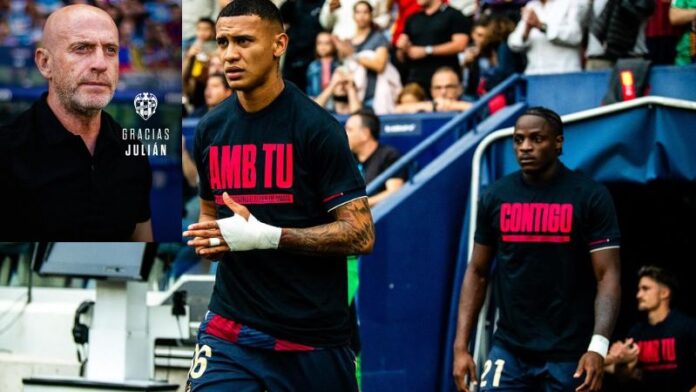 El volante de contención hondureño del Levante, Kervin Arriaga, tendrá nuevo entrenador.