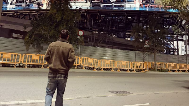 Momento en que Lionel Messi llega al Spotify Camp Nou, de Barcelona.