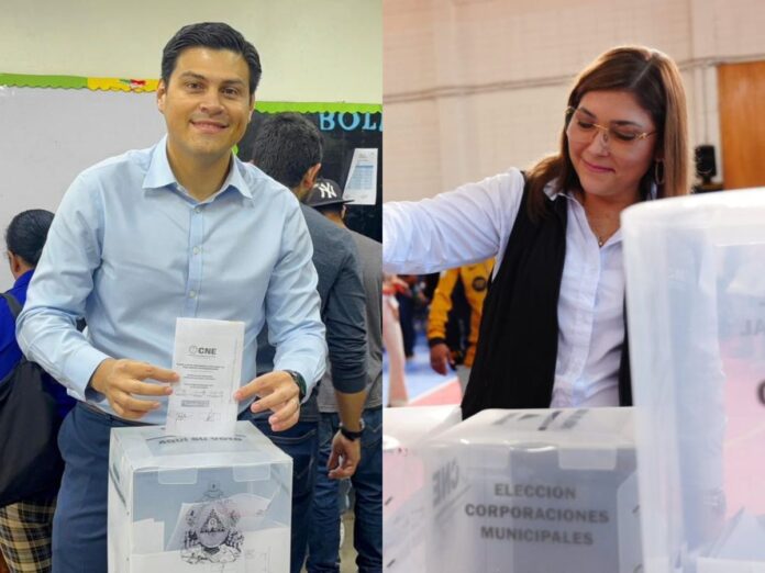 Marlon Ochoa Ana Paola Hall votan