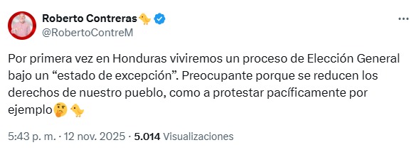 Diversos sectores políticos rechazan el estado de excepción en Honduras