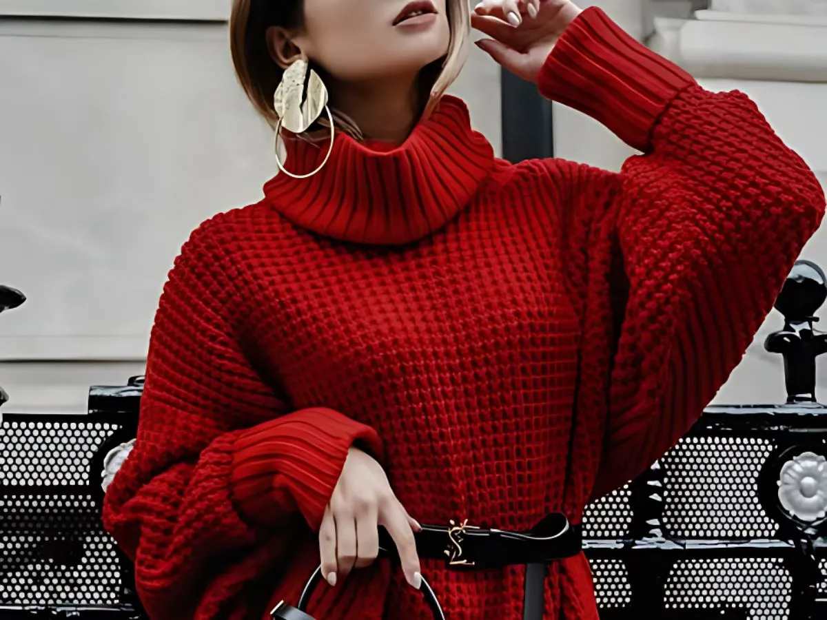 Suéteres rojos: cómo usarlos