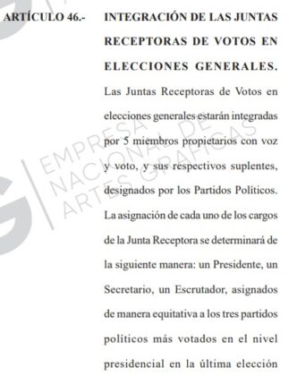 &iquest;Qui&eacute;nes integran las Juntas Receptoras de Votos? Esto dice la ley