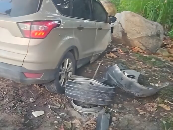Tres mujeres heridas tras choque en rotonda en San Pedro Sula