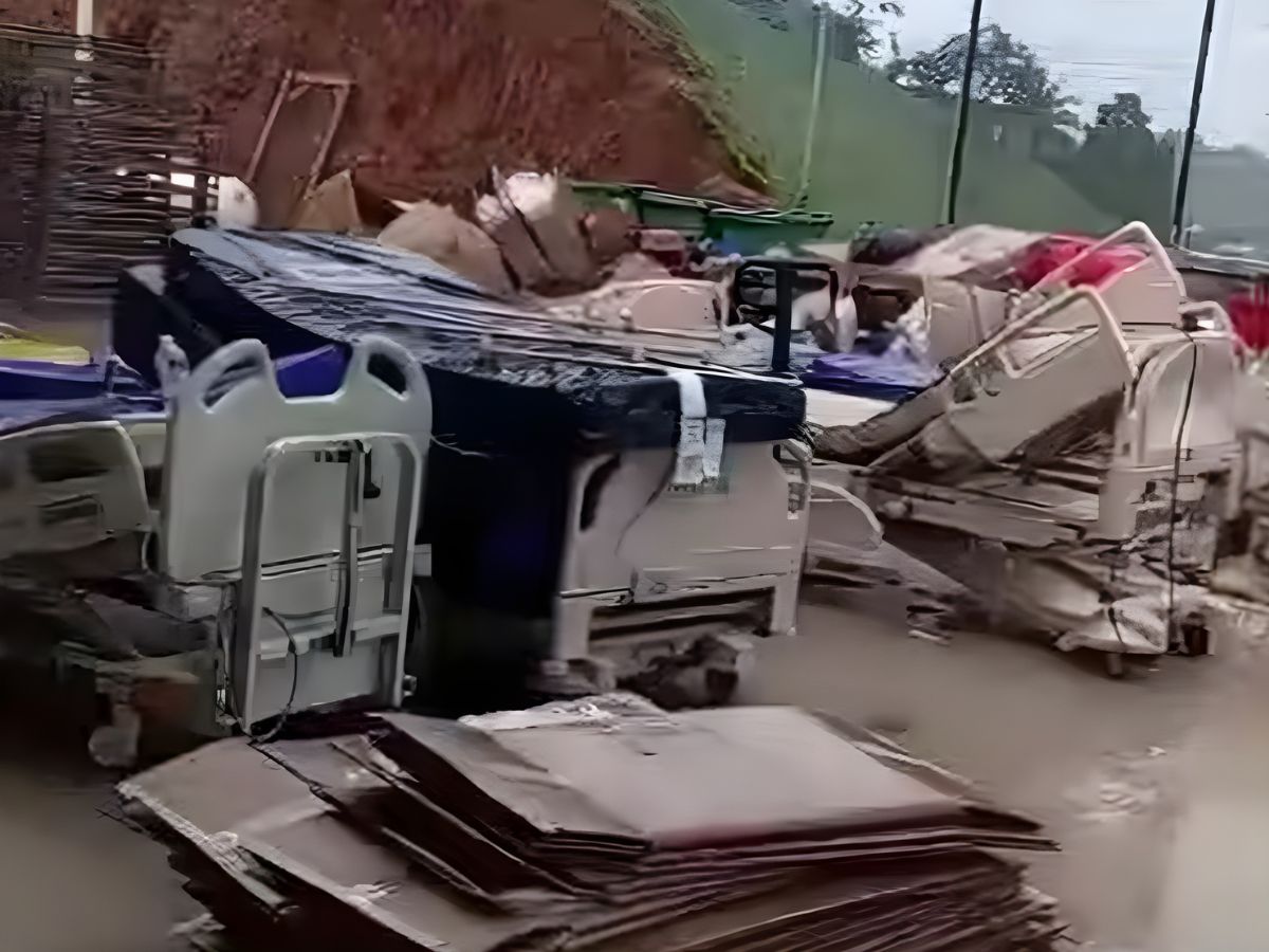 camas en Hospital Santuyé