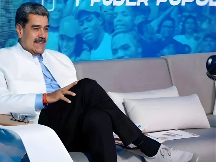 Nicolás Maduro durante entrevista. Foto cortesía.