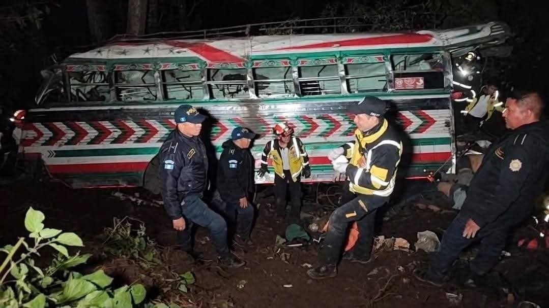 Accidente bus Guatemala