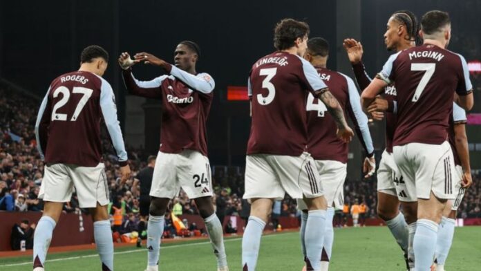 El Aston Villa está cada vez más cerca de los primeros lugares, Arsenal y Manchester City.