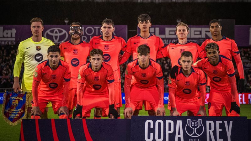 El Barcelona presentó algunas variantes en su visita al Guadalajara.