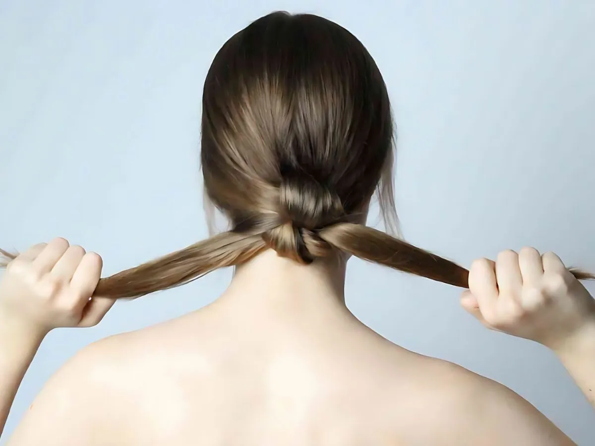 amarrarse el cabello antes de irse a dormir