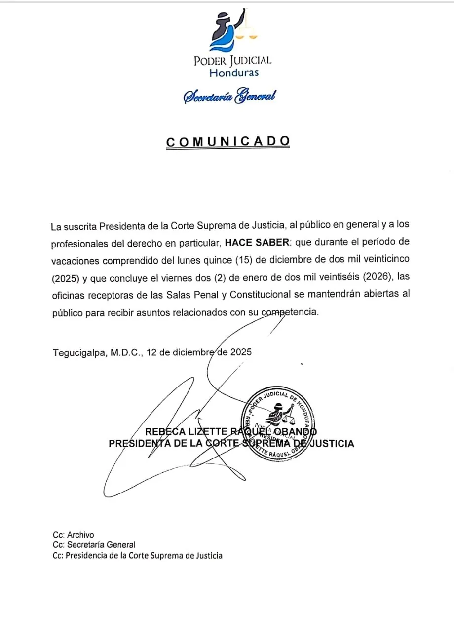 Sala Penal y Constitucional permanecerá operando 