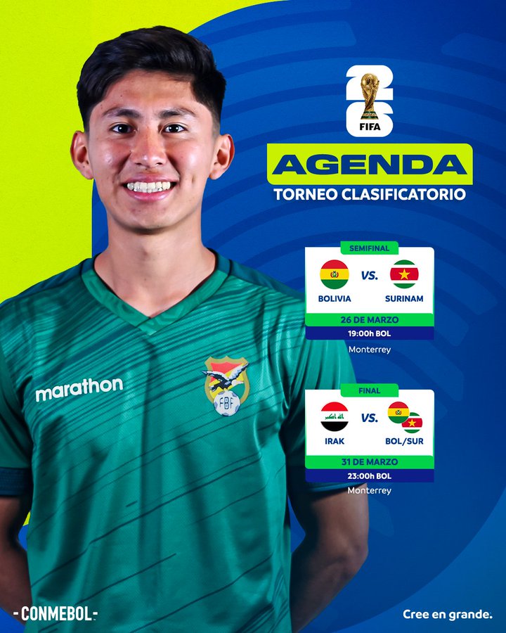 Este es el calendario del repechaje mundialista que maneja la Conmebol.