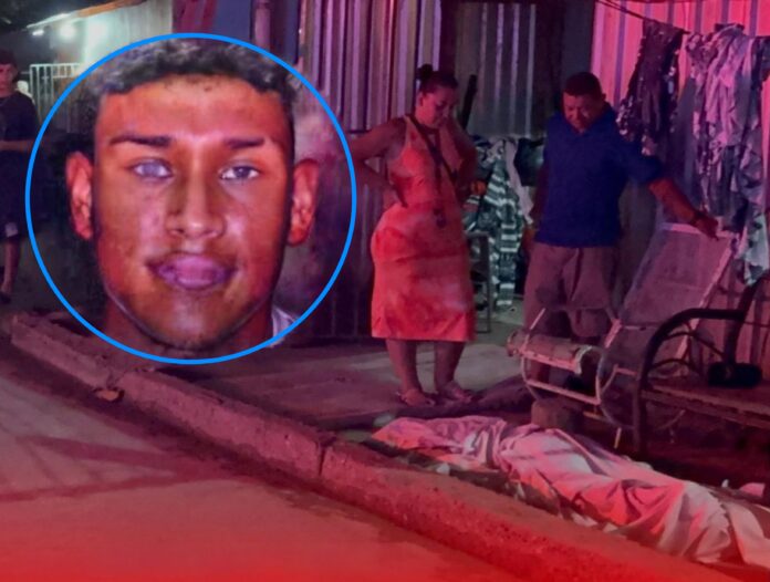 El joven quedó tendido en una cera de una casa. Imagen de cortesia.