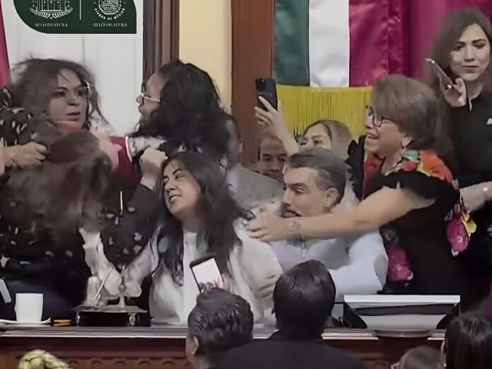 Diputadas se enfrentan a golpes y tirones de cabello