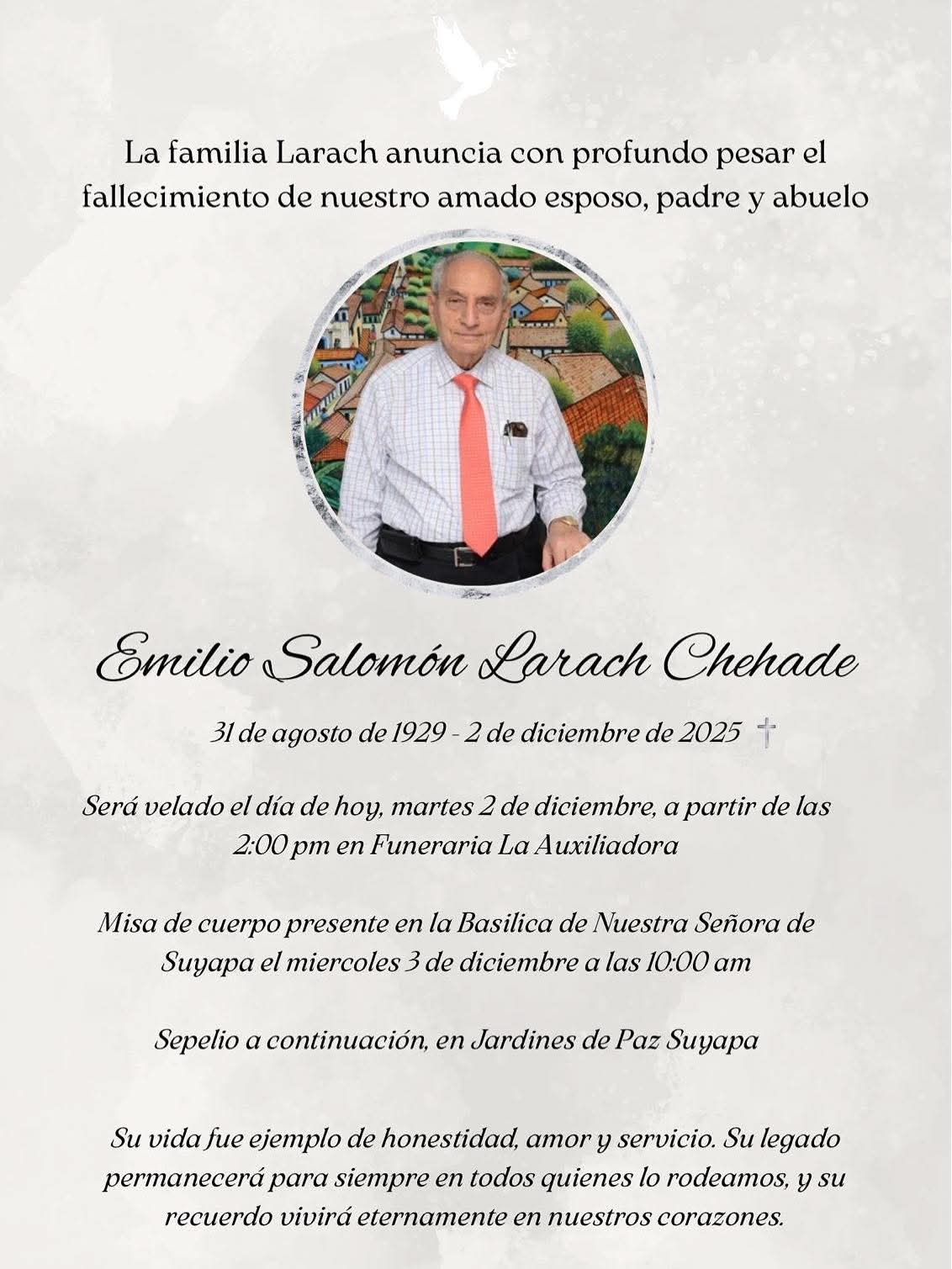 Fallece a los 96 años Emilio Larach, fundador de Larach & Cía