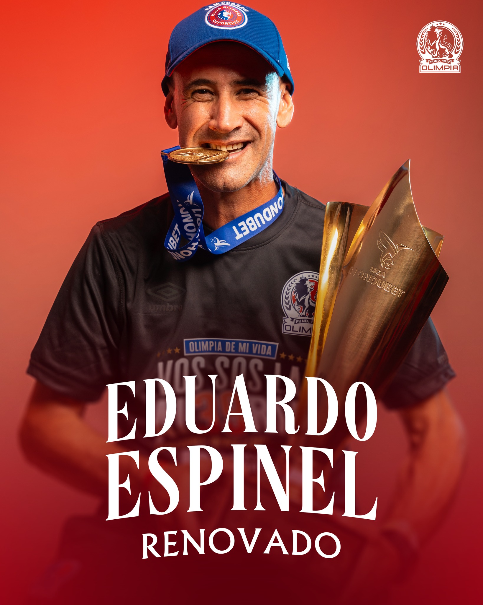 El lunes, los olimpistas anunciaron la renovación del técnico uruguayo, Eduardo Espinel.