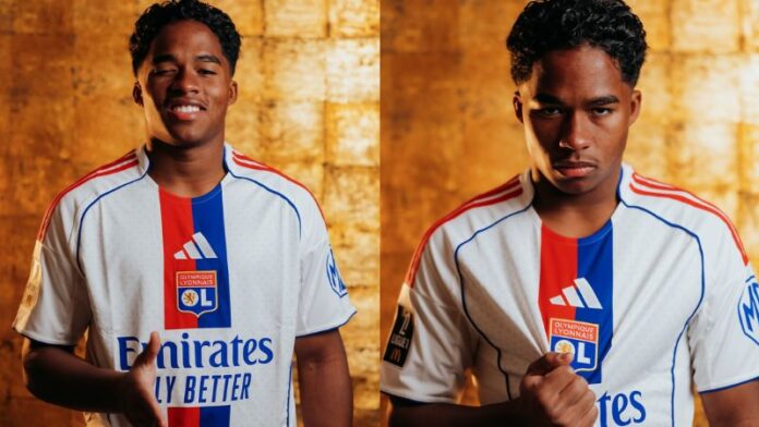 El Olympique de Lyon presentó oficialmente al delantero brasileño, Endrick.