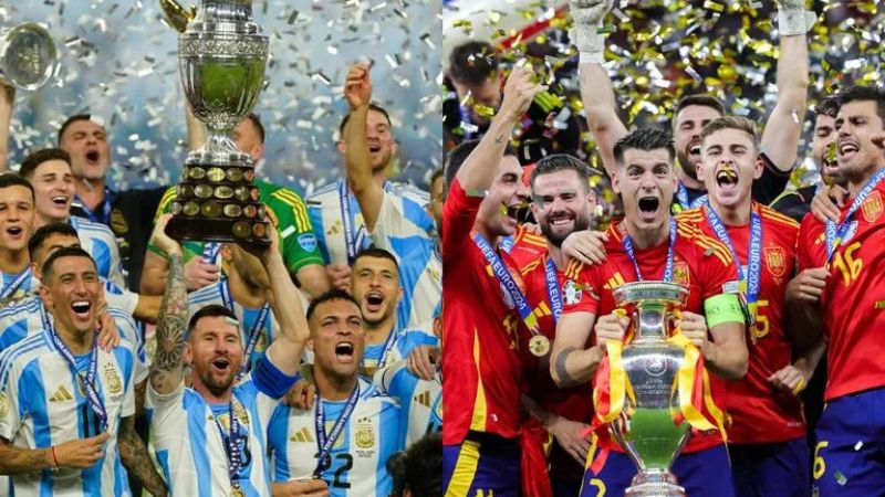 El mundo del fútbol está entusiasmado con el partido dela finalísima entre Argentina y España.