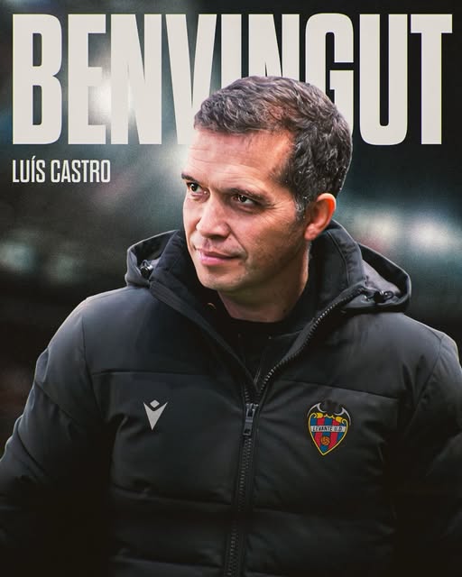 Luis Castro es el nuevo entrenador del Levante para lo que resta del torneo de LaLiga de España.