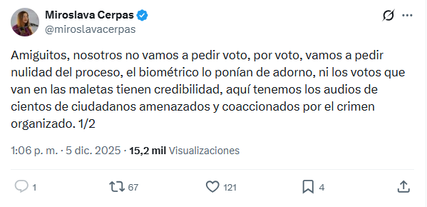 Miroslaca Cerpas en X