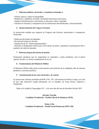 Comunicado del Frente Común.