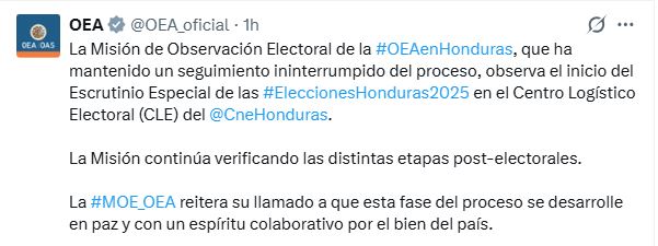 OEA Escrutinio especial