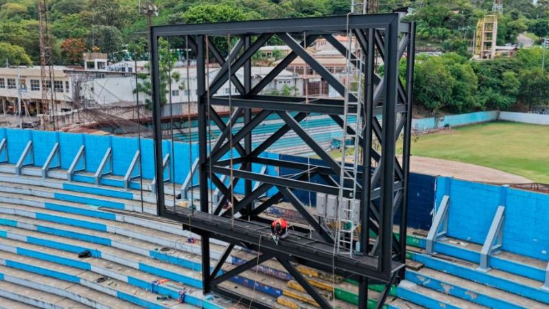 La Condepor también tiene listo el marco donde se instalará la pantalla LED.