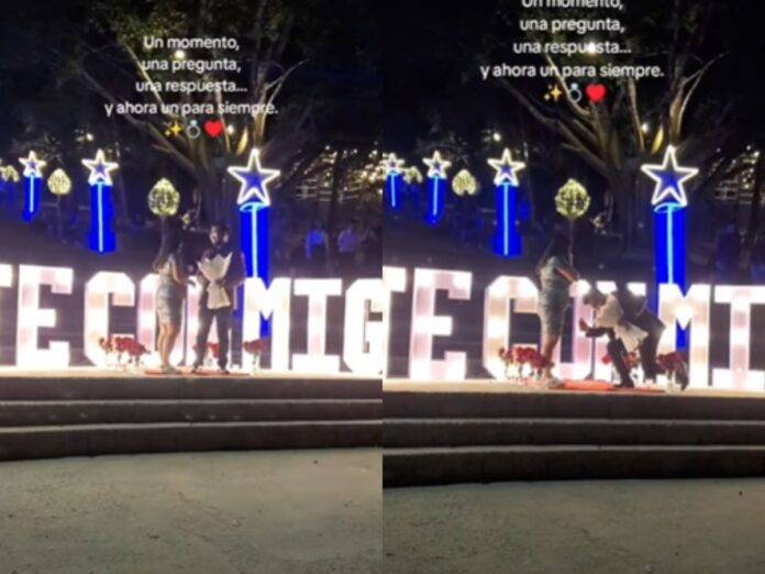 Pareja se compromete El Picacho