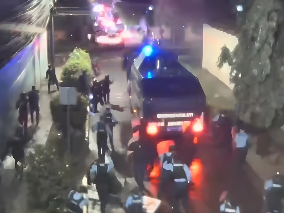 Policía Nacional desalojo en el Infop