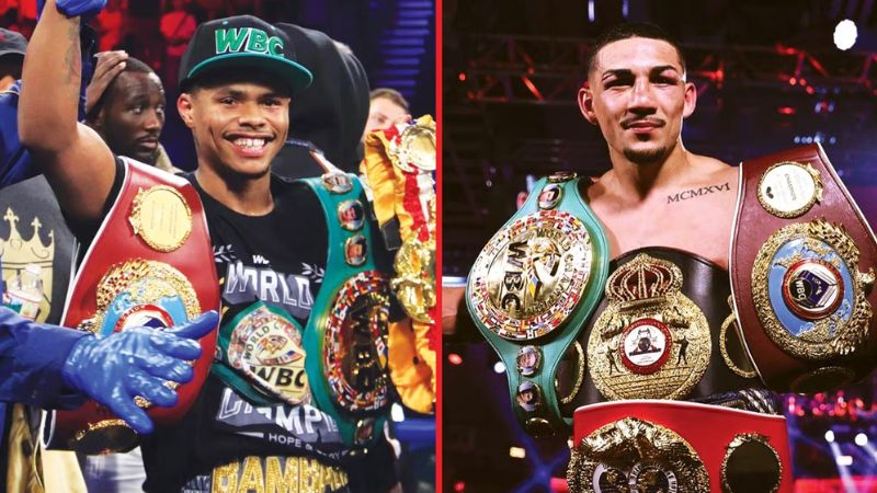 Shakur Stevenson y Teófimo López pelearán en la categoría de los superligeros de la Organización Mundial del Boxeo (OMB).