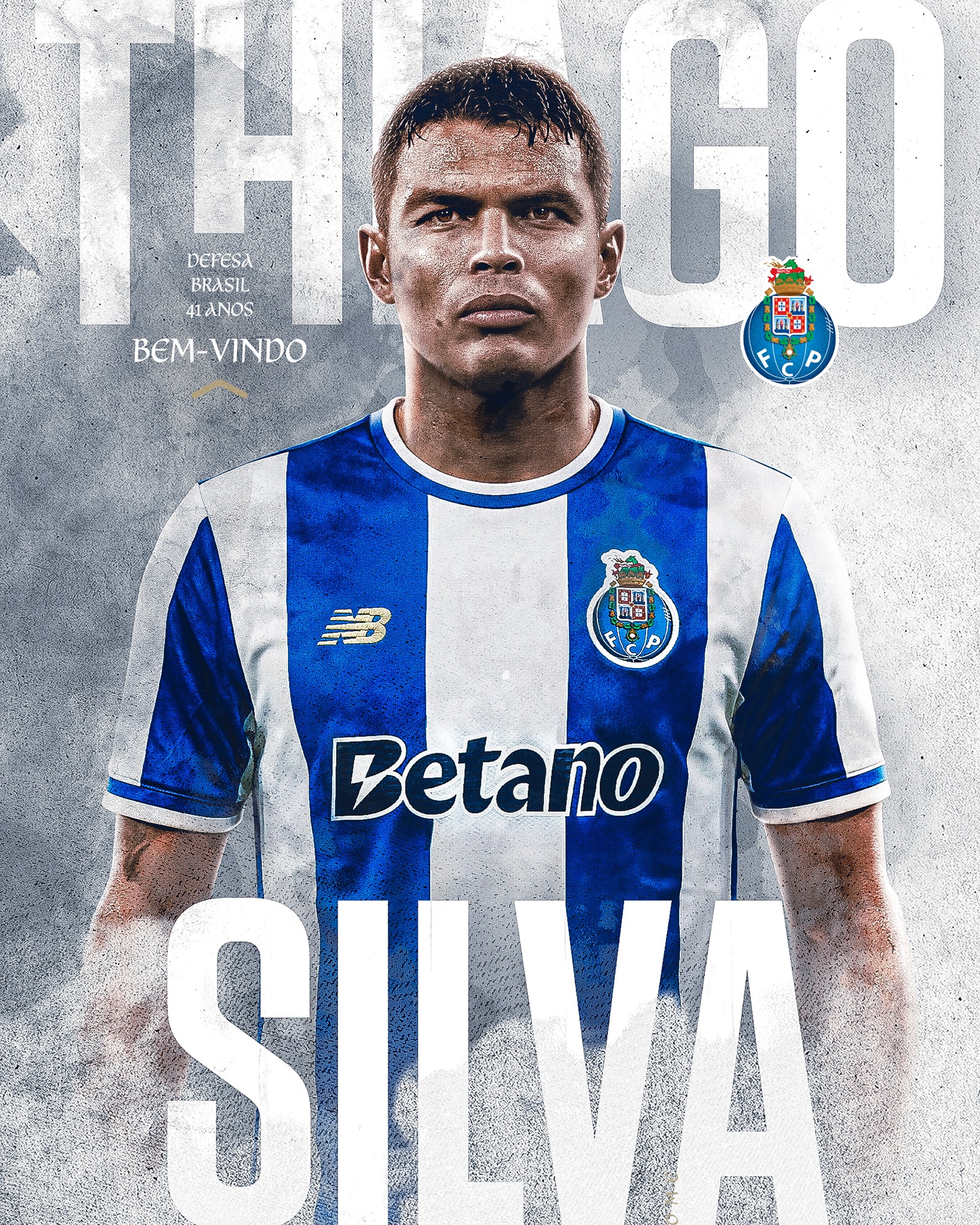 El Porto de Portugal le da la bienvenida al defensa central brasileño, Thiago Silva.