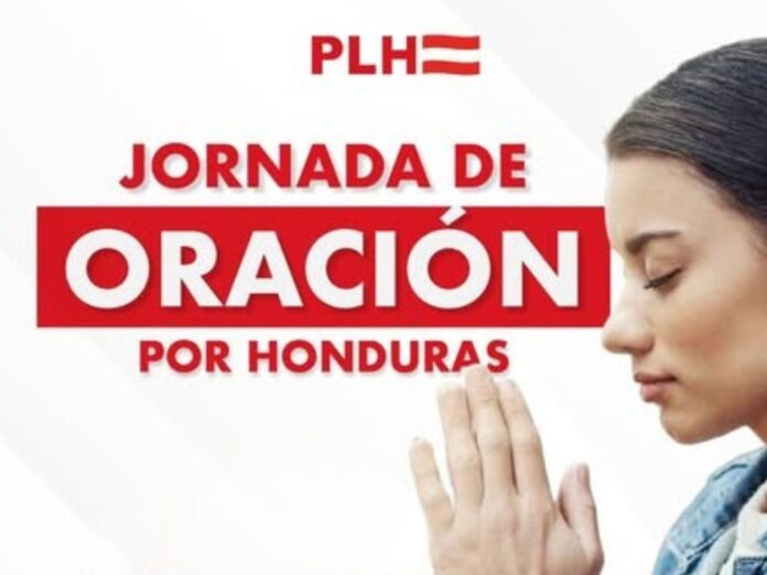 Partido Liberal llama a oración frente al CNE para exigir respeto a la voluntad popular