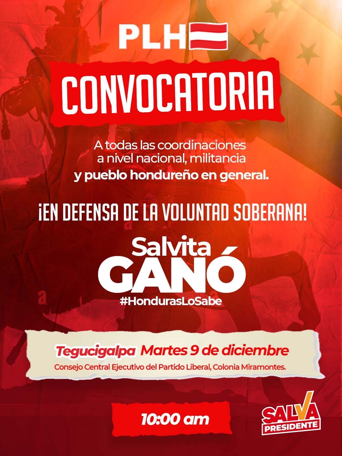 Partido Liberal convoca a coordinación y militancia a su sede