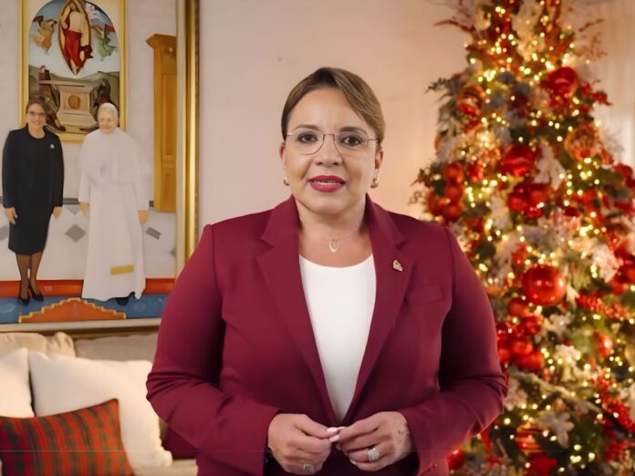 Xiomara Castro publicó un video hoy 24 de diciembre.