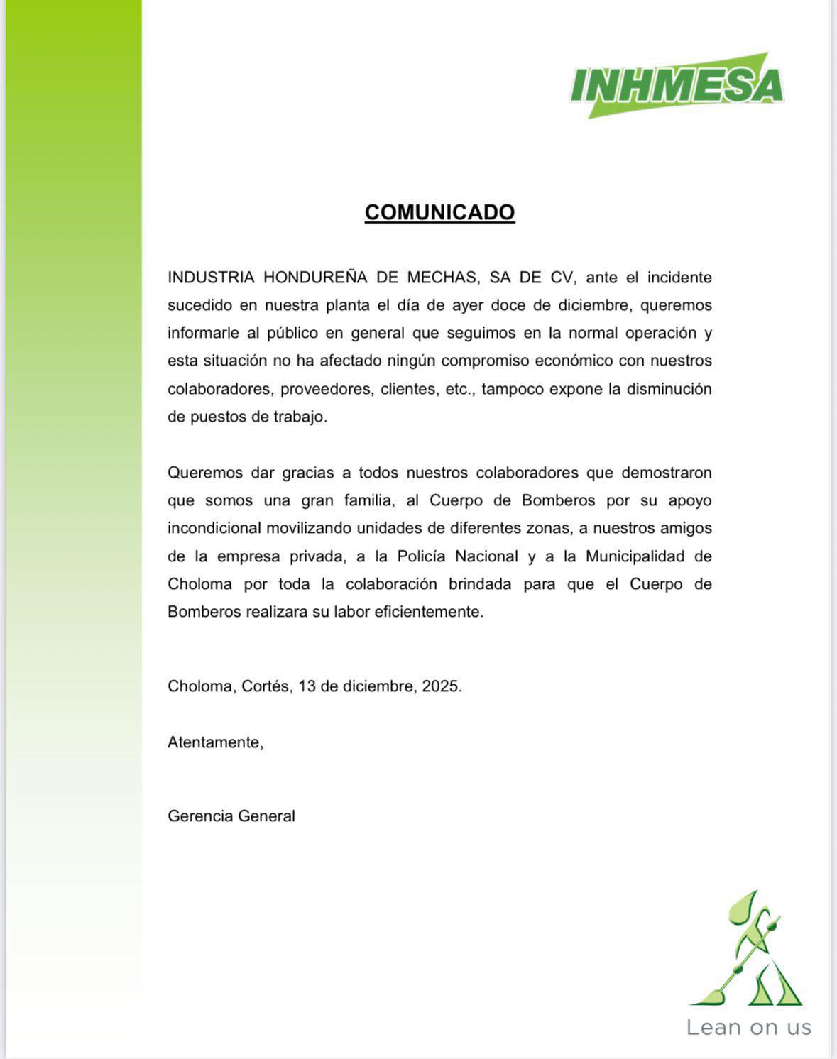 comunicado
