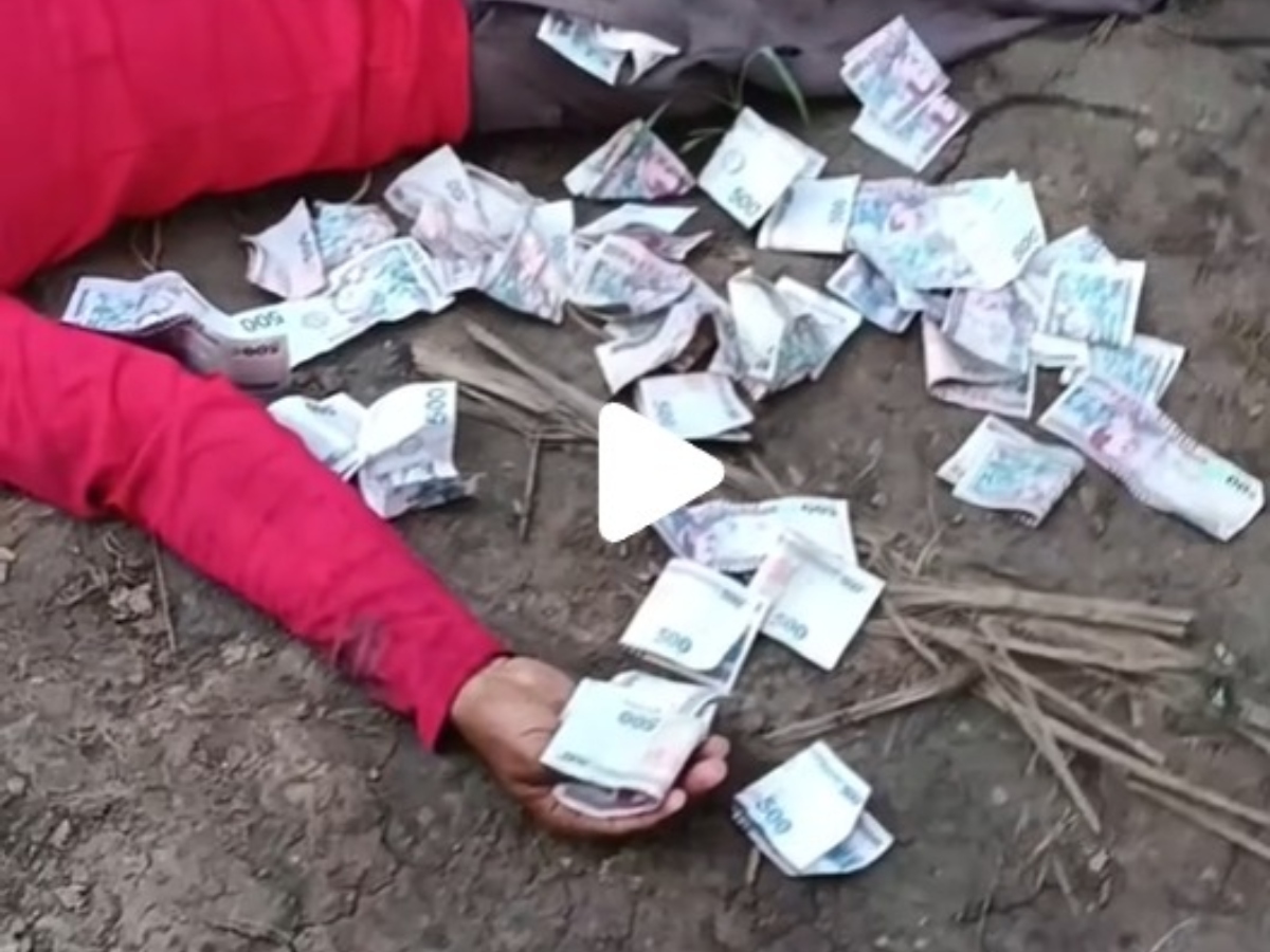 Hombre inconsciente en la calle con dinero esparcido causa revuelo en redes sociales