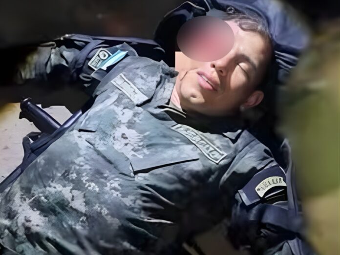 El militar fue herido frente a las instalaciones donde se llevará a cabo el escrutinio especial del CNE. Foto: redes sociales.