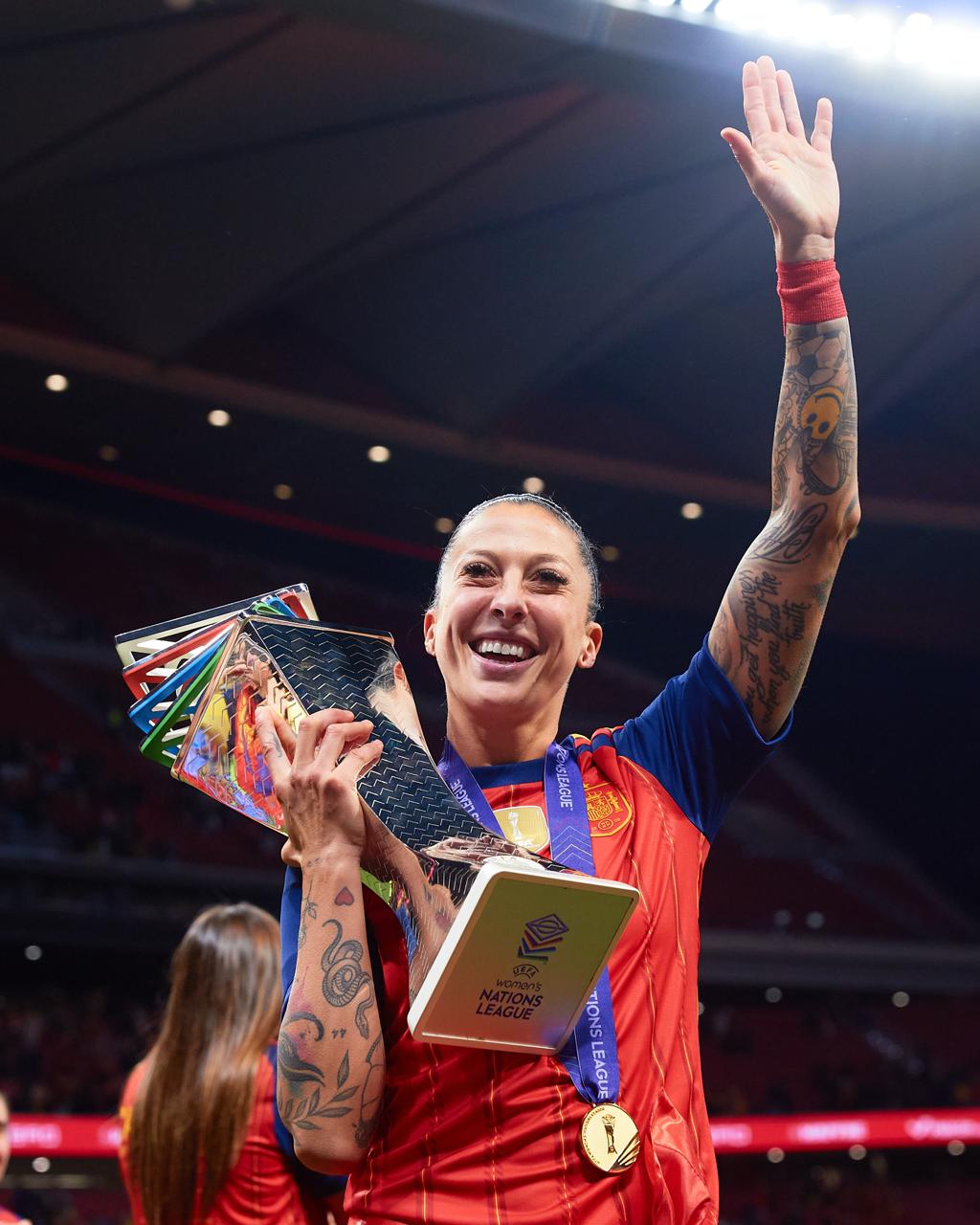 La mediocampista de Tigres de México, Jenni Hermoso, regresó a la selección española para ser campeona de la Liga de Naciones.