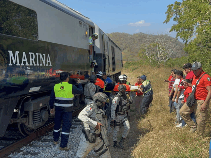 Descarrilamiento del Tren Interoceánico en México.