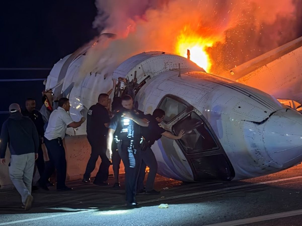 Un jet privado se estrella en Laredo, Texas: un muerto y cinco sobrevivientes